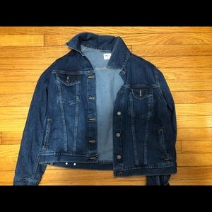 Denim jacket dark wash
